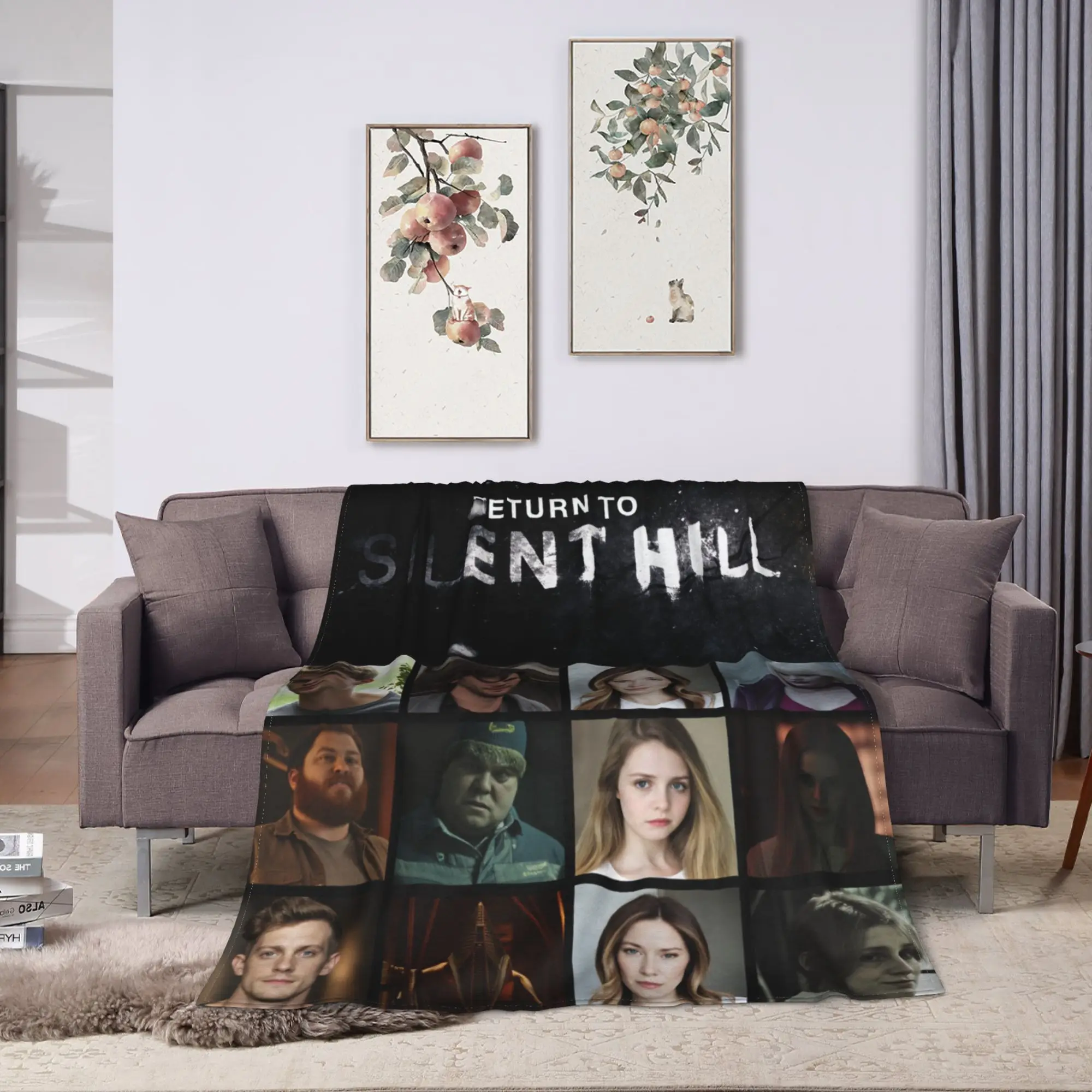 Return to Silent Hill Movie 2026 Flannel Blankets  Warm Throw Blanket for Couch Bed Picnic Street Trend Bedspread Sofa Bed Cover