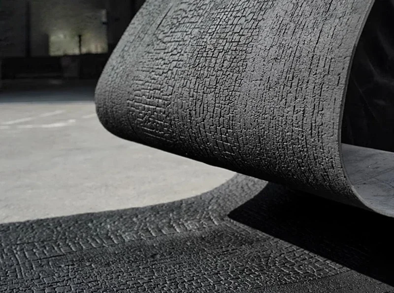 Soft carbonized wood flexible stone bendable panel exterior wall imitation charcoal wood board