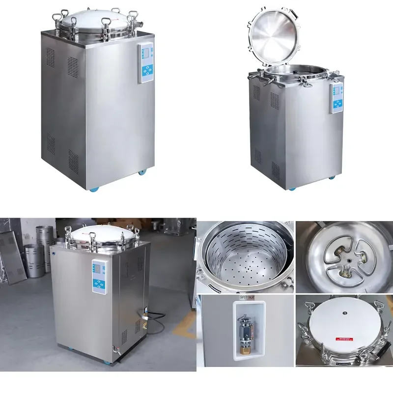for Longermay 35L 50L 75L 100L 120L 150L Automatic Vertical Pressure Steam Sterilizer Autoclave