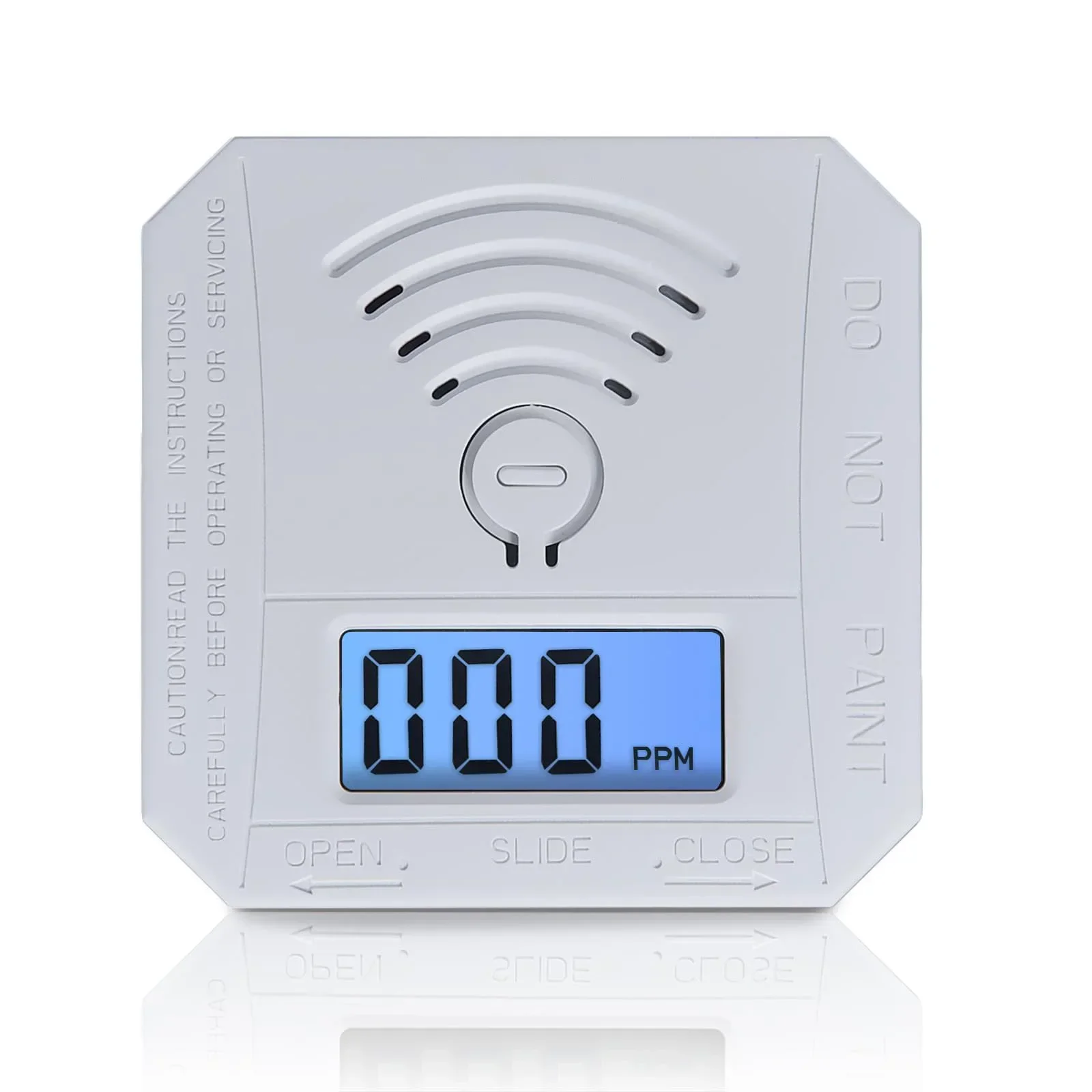 Portable Carbon Monoxide Detector,CO Gas Monitor Alarm Detector,CO Sensor,LED Digital Display for Home,Depot,Battery Powered