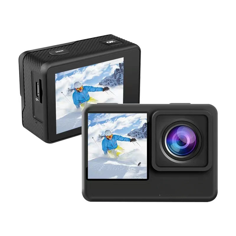 New high definition 5K touch screen outdoor sports camera, anti-shake diving riding photo and video double-sided screen DV