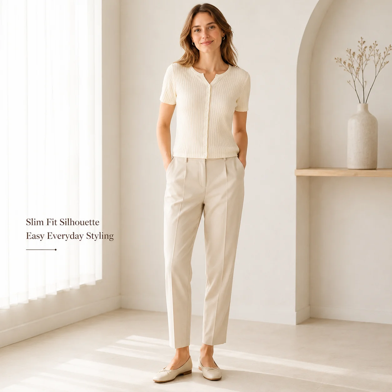 Women’s Ribbed Knit Cardigan Short Sleeve Button Front Slim Fit Lightweight Lyocell Blend Summer Top