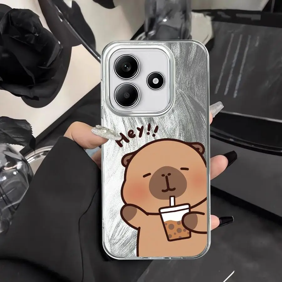 Custodia morbida per capibara simpatico cartone animato per Xiaomi Redmi Note 11 12 Pro 14S 13 14 Pro Plus 12S 11S