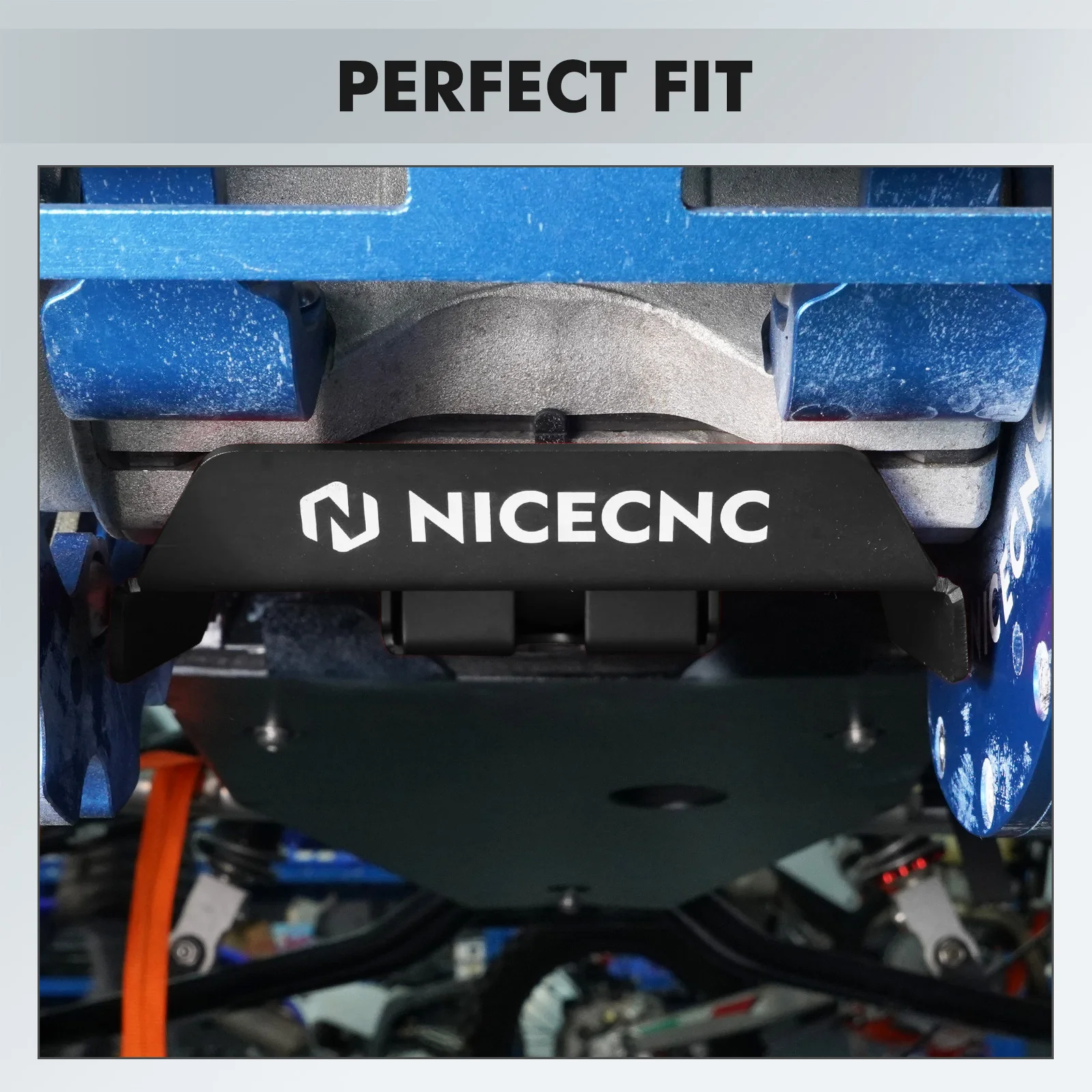 NICECNC ATV Swing Arm Skid Plate For Yamaha Raptor 700 Raptor 700R YFM700 YFM700R 1PE-F219X-00-00 Rustproof Anodized