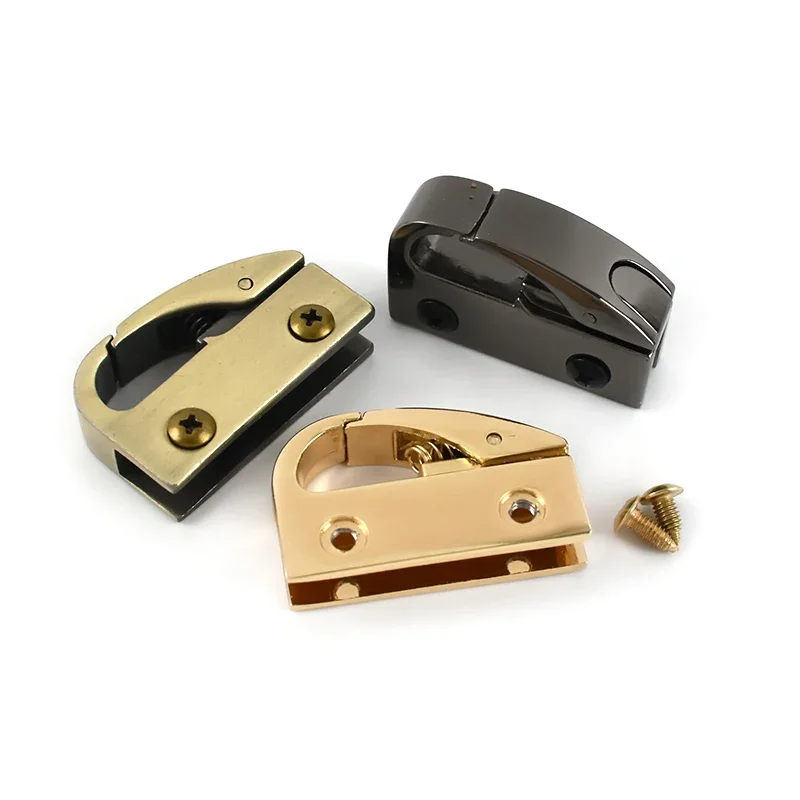 2/4/10Pcs Bag Side Clip Buckles with Screw Metal Spring Clasps Handbag Strap Chain Decoration Hanger Hook Hardware Accessories