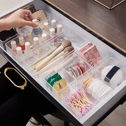 Acrylic Box Makeup Organizer Box Desk Drawer Organizer For Makeup Cosmetic Storage Box Clear Storage Organizer Boxes Compartment