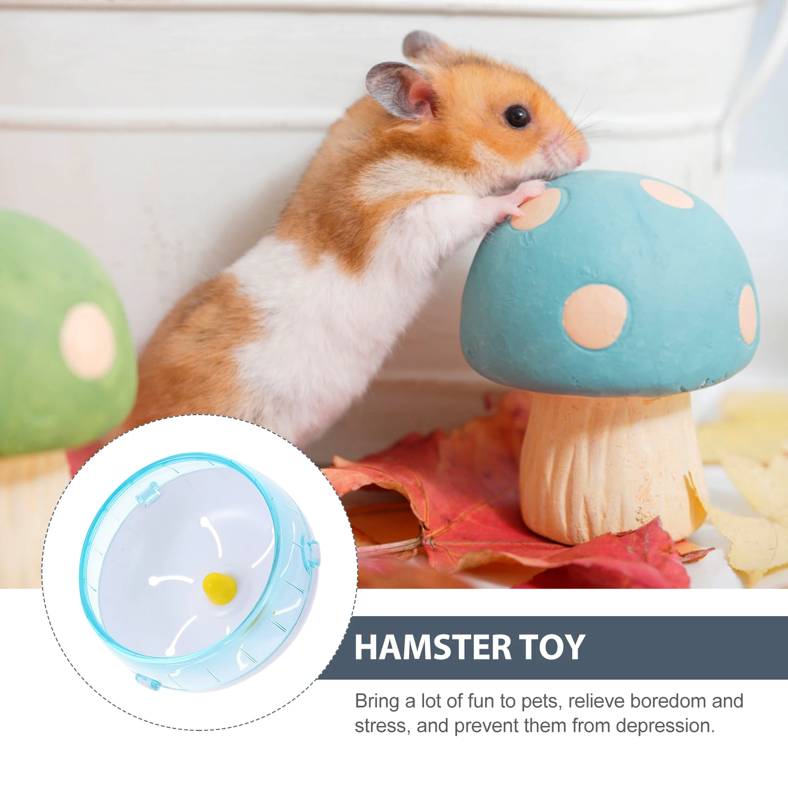 

Silent Running Wheel 14cm Pet Toy Non Slip Anti Bite Easy Clean for Hamsters Small Animals Guinea Pigs Chinchillas Plastic Safe