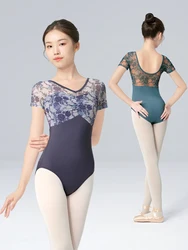 Ballet Leotard for Women Short Sleeve Dance Bodysuit for Gymnastics/Yoga/Skating, Adult Comfort Ballerina Outfits