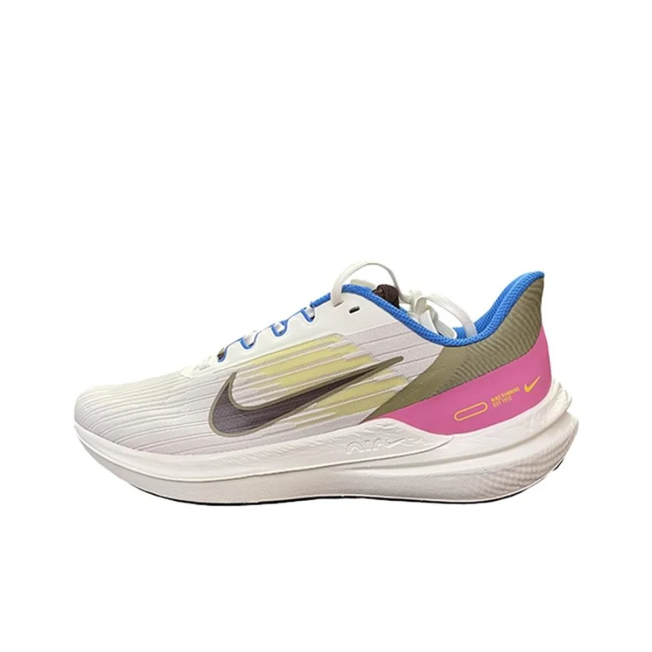 Nike Winflo 9 Running Shoes Men's Low Top White/Brown FN3442-020