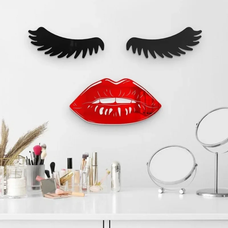 

Eyelashes Wall Art Makeup Wall Decor Decorative Beauty Salon Decor Art Vanity Home Wall Decor Lash Studio Beauty Art Sign