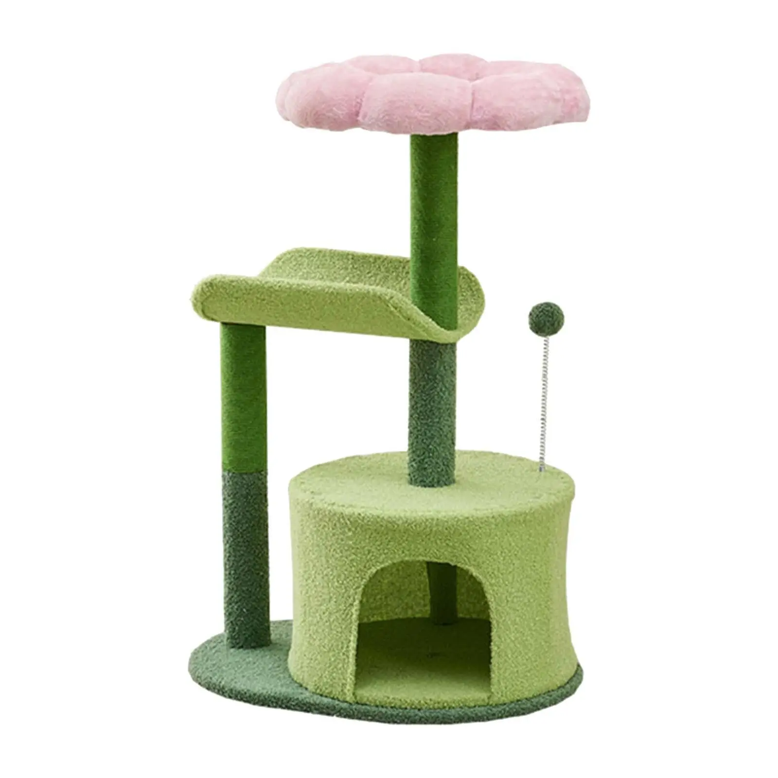 Scratching Post Cat Tree Furniture Protector Activity Center Stable Rest Multi Layers Cat Climbing Frame
