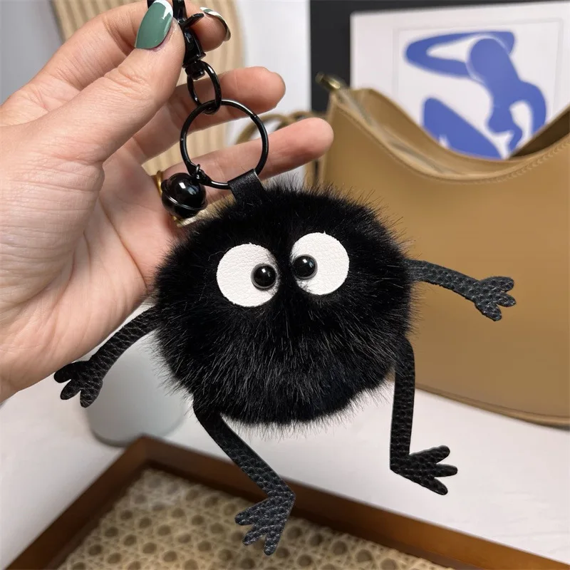 New My Neighbor Totoro Cute Plush Toy Keychain Soft Stuffed Hanging Charm for Key Backpack Handbag Fan Daily Decor Gift