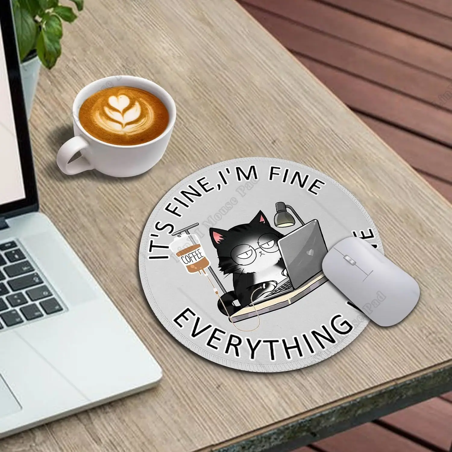 Imagem -03 - Gato Engraçado Pequeno Mouse Pad Bonito Mouse Pads para Jogos Trabalho Laptop Mini Tapete de Rato Personalizado Decoração de Casa Acessórios de Escritório