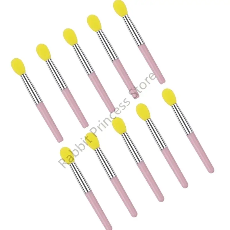 مجموعة فرش الشفاه السيليكون الآمنة BX0F مكونة من 10 أدوات تطبيق خالية من التلطخ 10 قطع