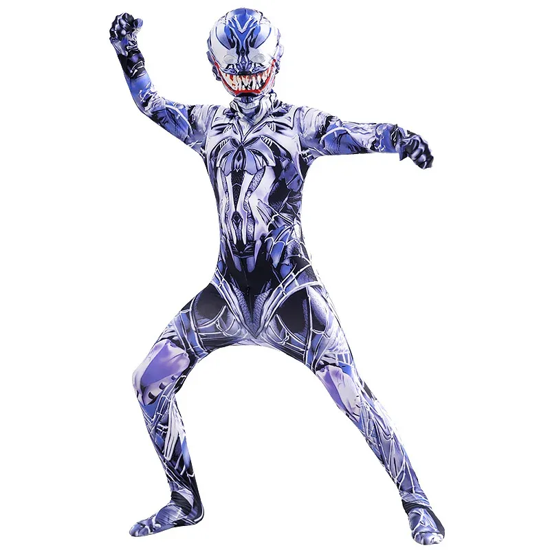 Venom Supereroe Tuta Collant Ragazzi Costumi Cosplay Bambini Adulti Tuta Spandex Zentai Abiti CARNAGE RIOT Eddie Brock