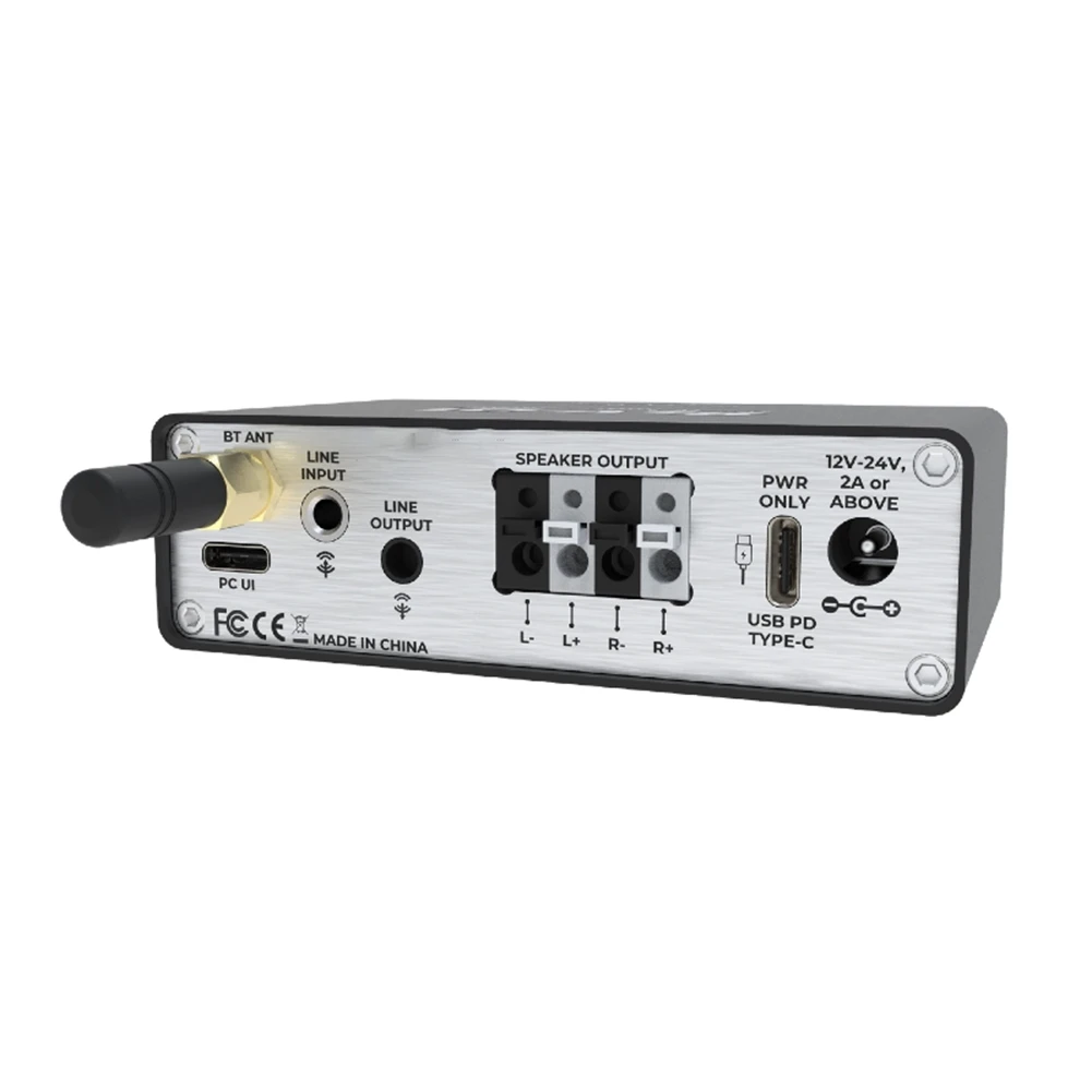 ABGI-High And Low Frequency Adjustment 2X50W TPA3116 Bluetooth 5.3D Desktop Amplifier, For DSP Tuning, BLV-D1