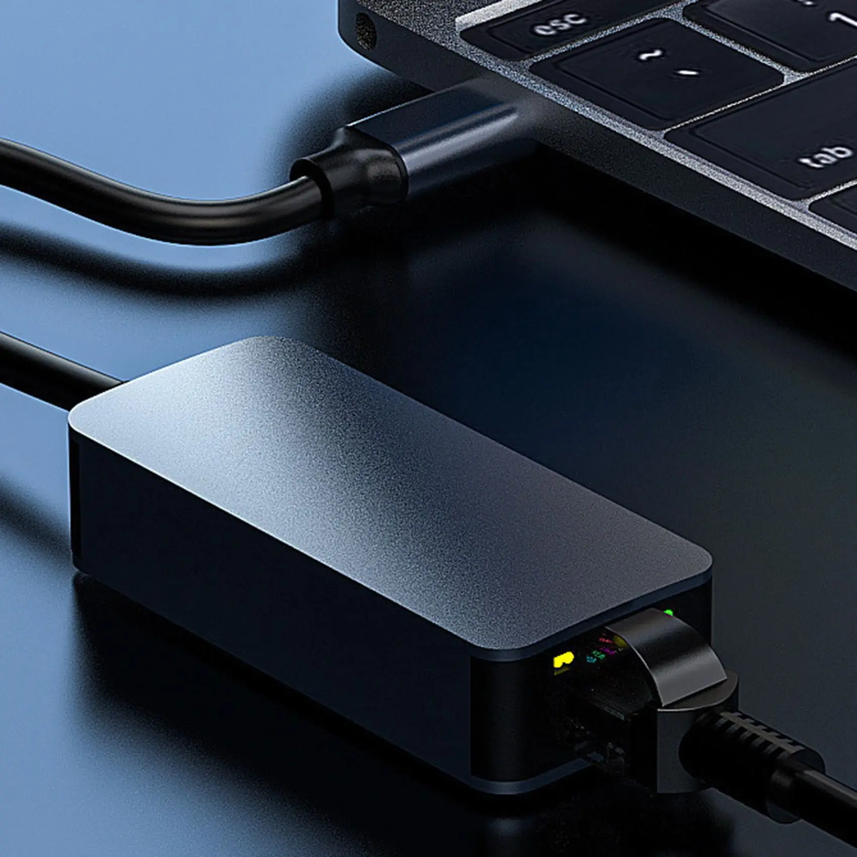 2.5G Ethernet Adapter Network Card Cable Converter Type C to RJ45 Gigabit Network Card Driver-Free