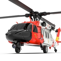 UH60 RC Helicopter 6CH 6-Axis Gyro GPS Optical Flow Positioning 5.8G FPV Camera Two Brushless Motor 1:47 Flybarless YXZNRC F09-S