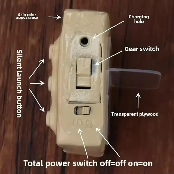 プロの電子指発射器マジックトリックギミックフィンガーフラッシャーマジシャン面白いおもちゃ（3チューブ）パーティーマジアショ