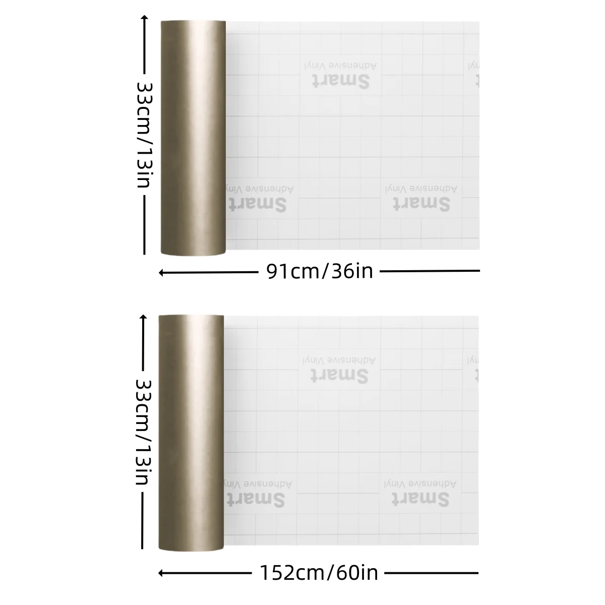 1 Roll Smart Permanent Vinyl Roll For Cricut Maker/Explore,Matte Metallic-Matless Cutting For Decoration/Sticker/DIY Mug