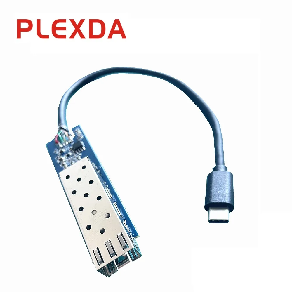 Plexda USB3.2 Gen1 to 1000Base-X SFP Ethernet Media Converter USB3.0 to Gigabit optical network  (FMC-GUSB-SFP-PCBA)