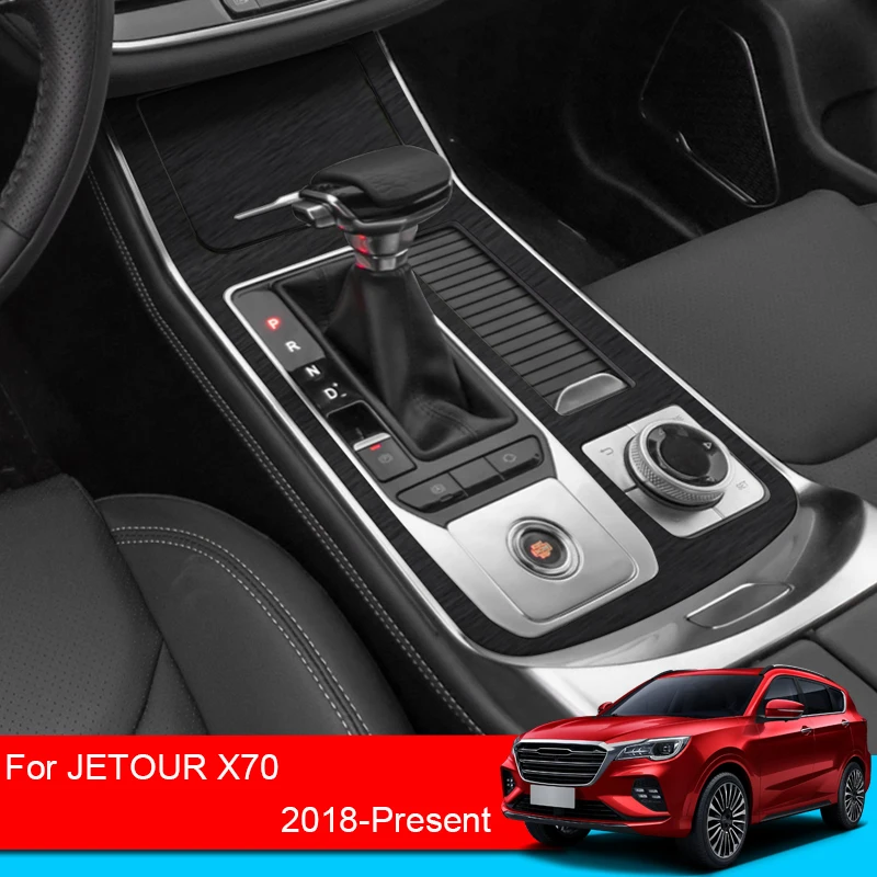 

Car Interior Sticker For Jetour X70 2018-2022 Lifting Window Panel Decal Gear Box Dashboard Film Internal Auto Accessory