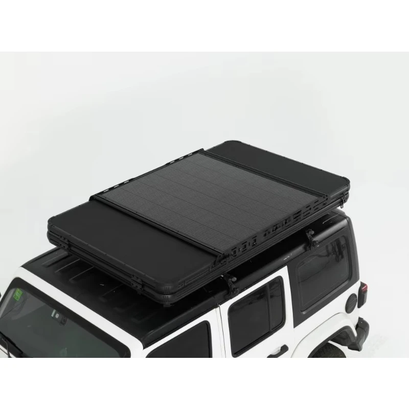 Super Slim Light Weight Triangle Rooftop Tent RTT Easy Setup Car Camping Tent for 4x4 with solar