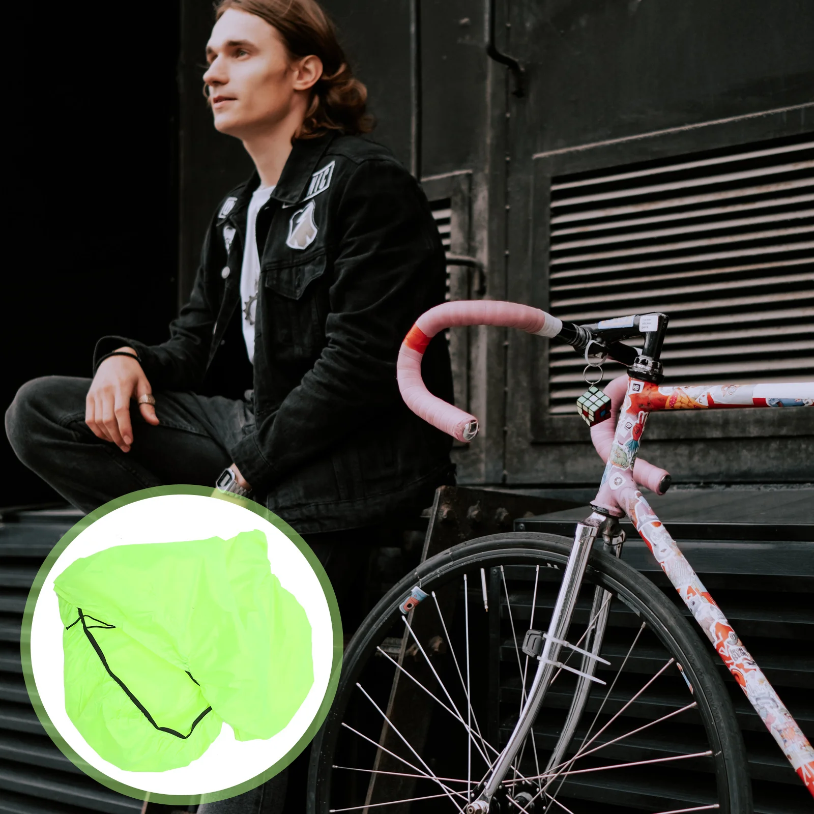 

Bag Rain Cover Mountain Bike Rear Shelf Bag Luggage Rain Cover Bicycle Waterproof Windproof Lightweight Easy Install