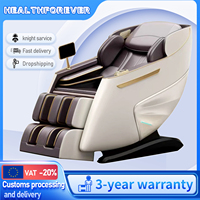 Full Body Massage Chair One Key Start Bluetooth Zero gravity Smart Electric Recliner Back Relaxing Rocking Three Year Warranty