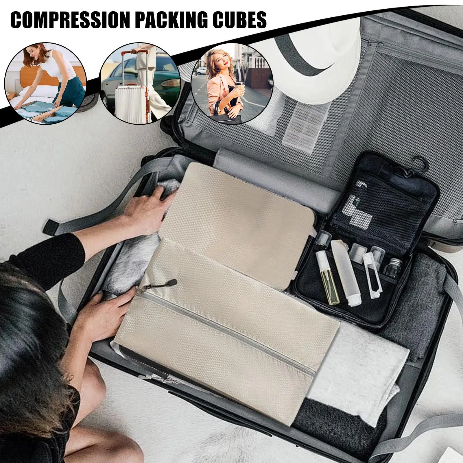 Compression Bags Compression Packing Bags Space Saver 6 Pieces Organization And Storage For Comforter Bedding Clothing Shoes