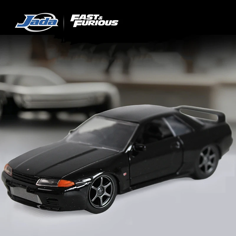 

JADA 1:32 Fast & Furious SKYLINE GTR R32 1989 Легкосплавный автомобиль, литье под давлением и игрушечный транспорт, модель автомобиля, миниатюрная масштабная модель автомобиля для детей