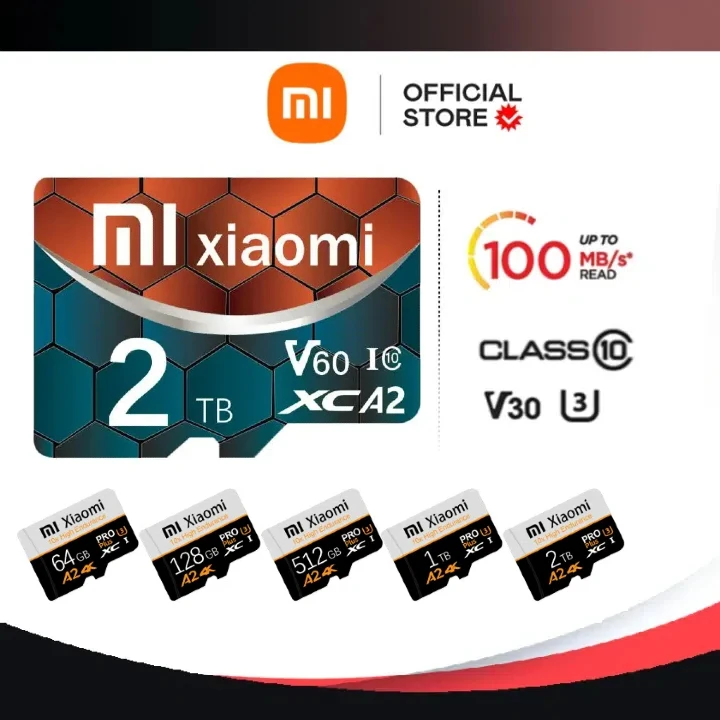 Karta pamięci Xiaomi 2TB 128GB Class 10 V30 TF Card 1TB Mini SD Card 512GB Szybka karta Micro TF SD 256GB do Nintendo Switch