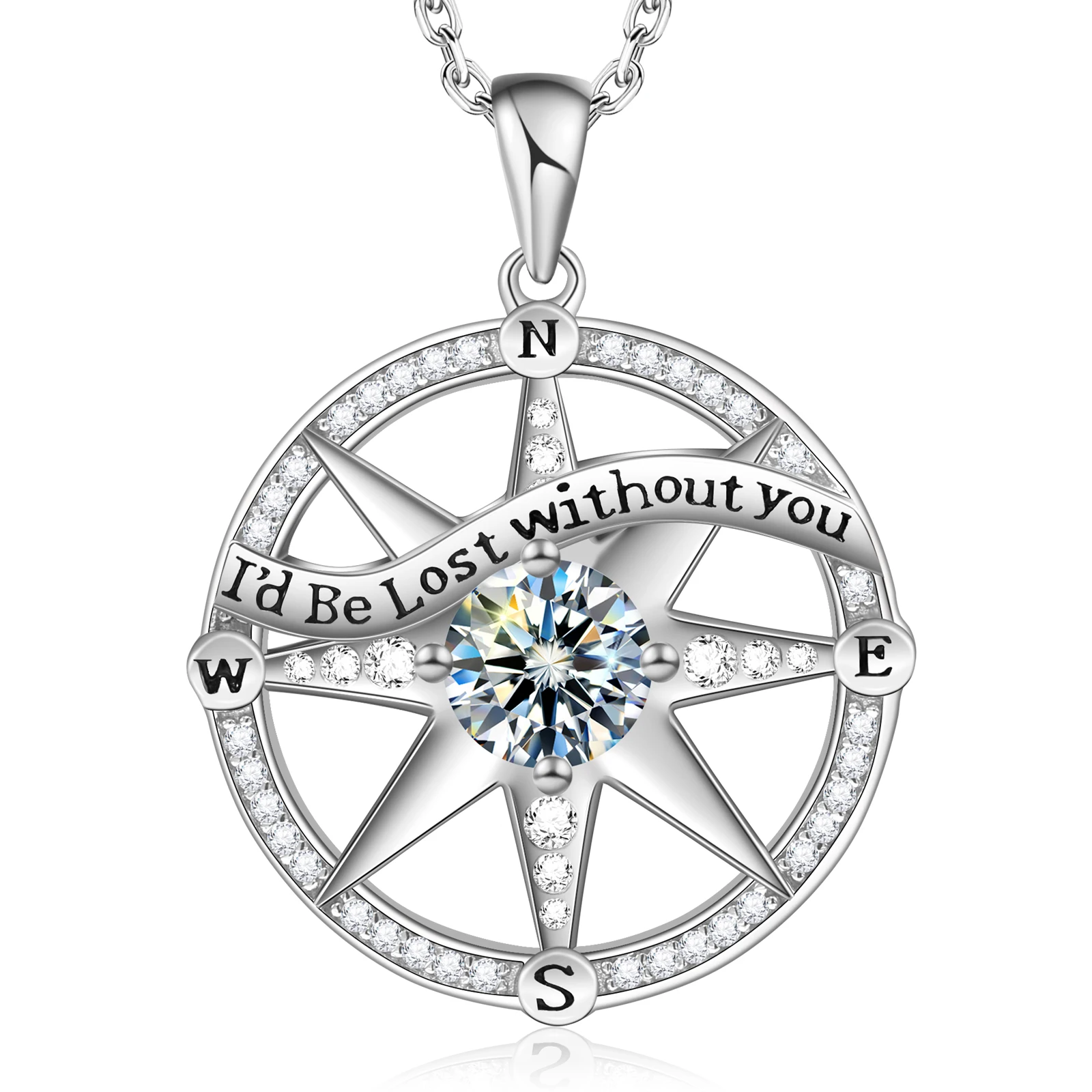 

Holycome Jewelry Chrismas Gift Ready To Ship 925 Sterling Silver Gra Moissanite Pendant With Silver Chain Moissanite Jewelry