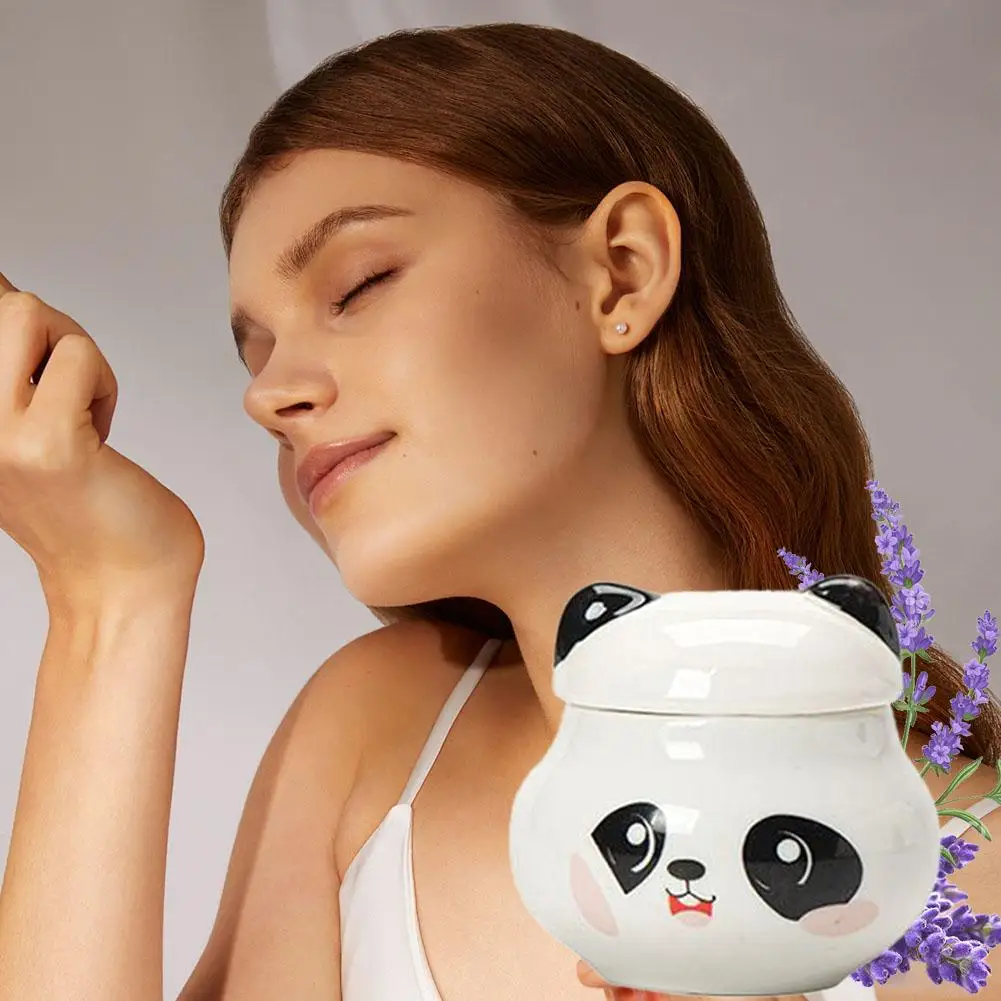 Ceramic Panda Solid Perfume Balm Flower Flavor Perfumes Stick Deodorants Body Aroma Long-lasting Fragrances Ointment