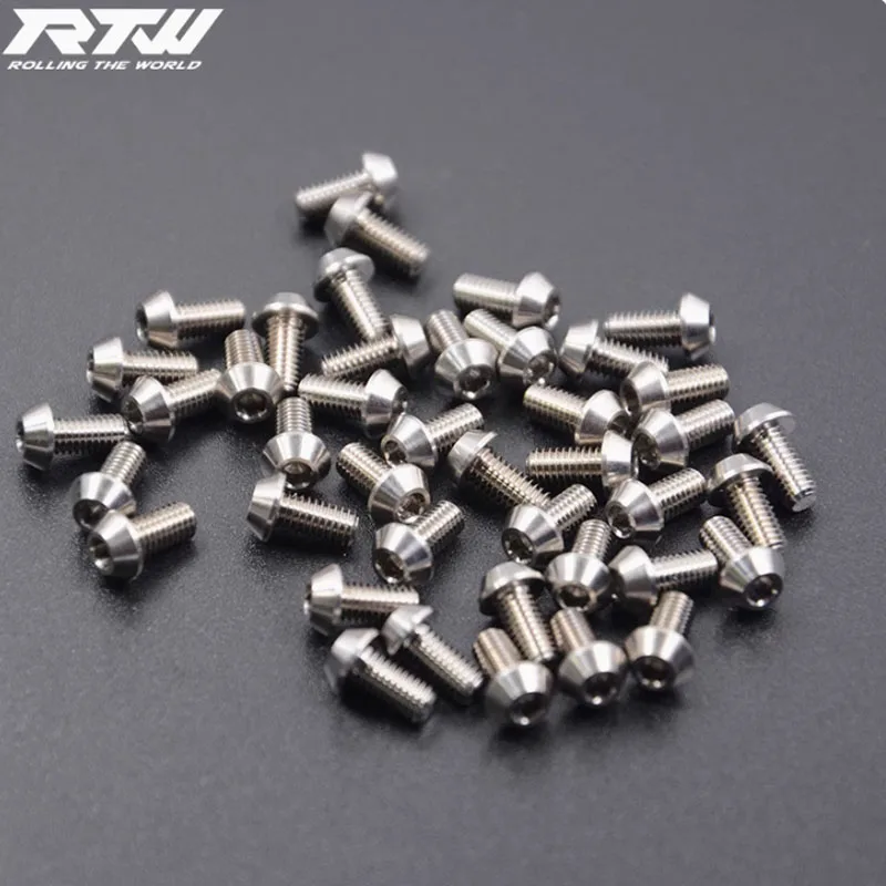 M3 TC4 titanium alloy triangular screw, tapered head hexagon screw, titanium alloy