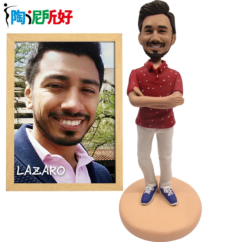 Custom Handmade Bobblehead Figure-Personalized Clay Doll from Your Photo-Perfect Corporate Gifts,Unique art Collectibles