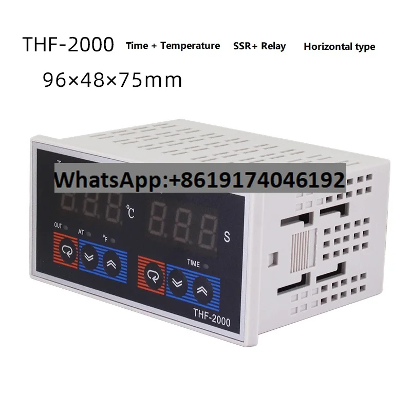 THF2611 Horizontal Multi-input Relay SSR Output Time Setting Pid Temperature Controller