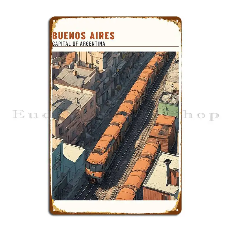 Buenos Aires Аргентина Ретро путешествия металлический знак фреска клуб Настенный декор таблички на заказ жестяная вывеска плакат