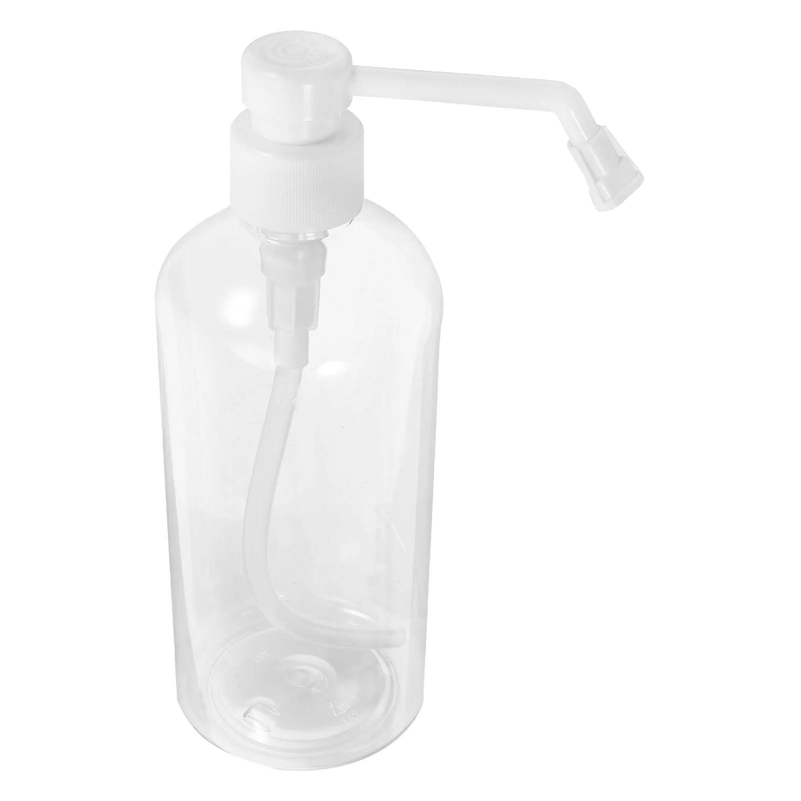 

2Pcs 500ml Transparent Bottles White Pump Heads for Shampoo Lotion Hand Soap Body Wash Refillable Squeeze Dispenser