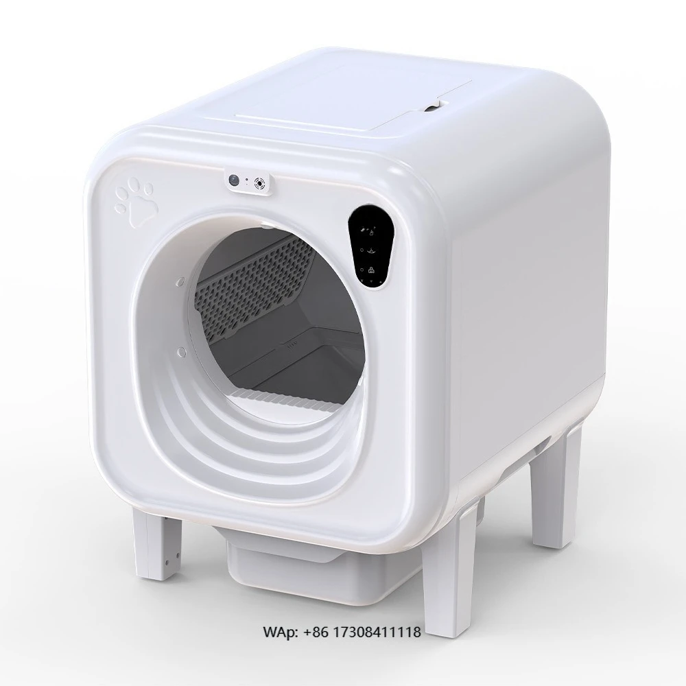 

Intelligent electric automatic cat box large pet waste disposal system with easy-to-clean and closed cat toilet