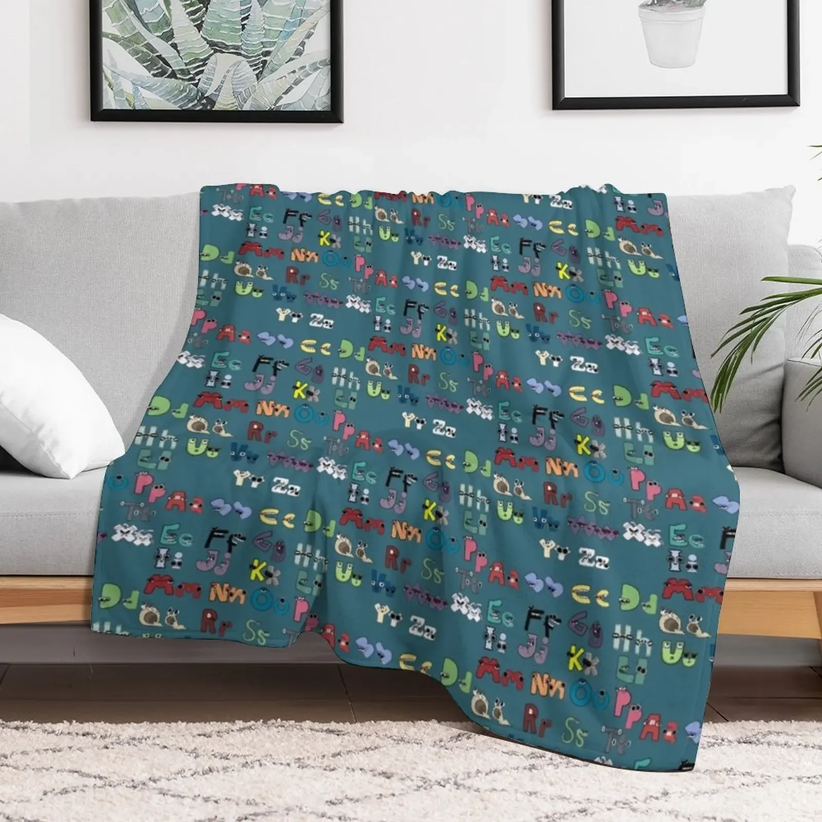 Alphabet Lore a to z Throw Blanket Quilt heavy to sleep Shaggy Blankets