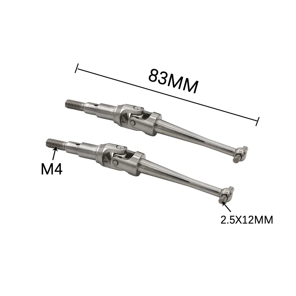 2 Pcs Drive Shaft Metal CVD For MJX H16 16207 16208 16209 16210 14209 14210 1/16 RC Car Upgrade Parts Accessories