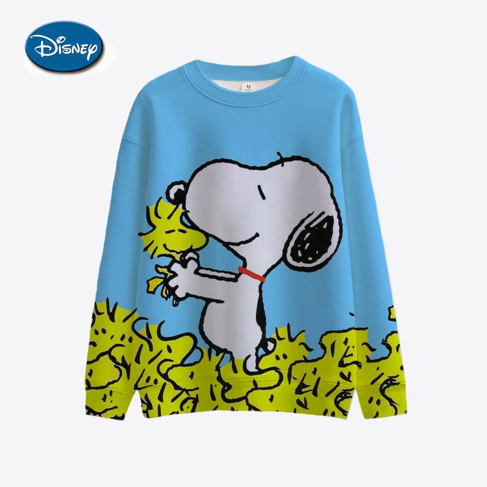 Spring and Autumn Disney Snoopy Printed Hoodie Casual Street Style Fashionable Simple Women\'s Top Pullover