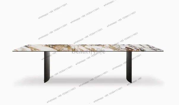PG Modern Luxury Dining Table Living Room Nordic Mid Century High Dining Table Creative Poker Mesas De Jantar Kitchen Furniture