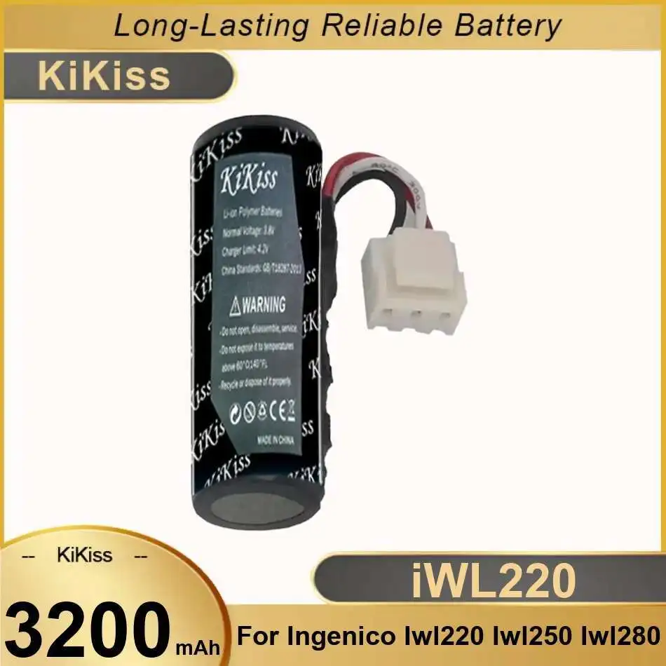 

Battery 3200Mah For Ingenico Iwl220 Iwl250 Iwl280 Iwe280 Iwl252 Iwl255 Iwl251 Newland ME31 SP610 SP60 Pos