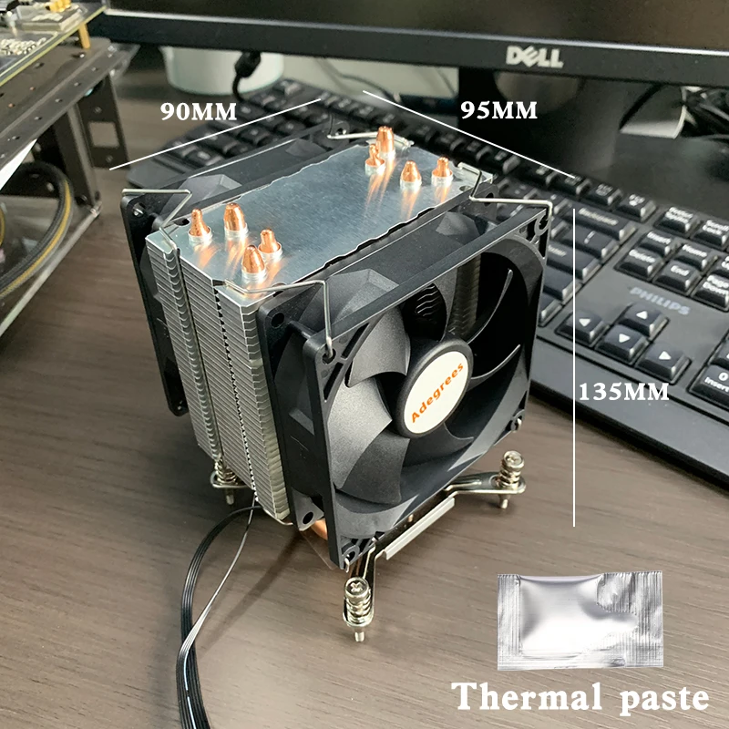 2/4/6 Heat Pipes CPU Air Cooler Tower PC Radiator for Intel LGA 775 2011 1700 1150 1151 1366 1155 1156 X79 1200 X99 Ventilador image 2