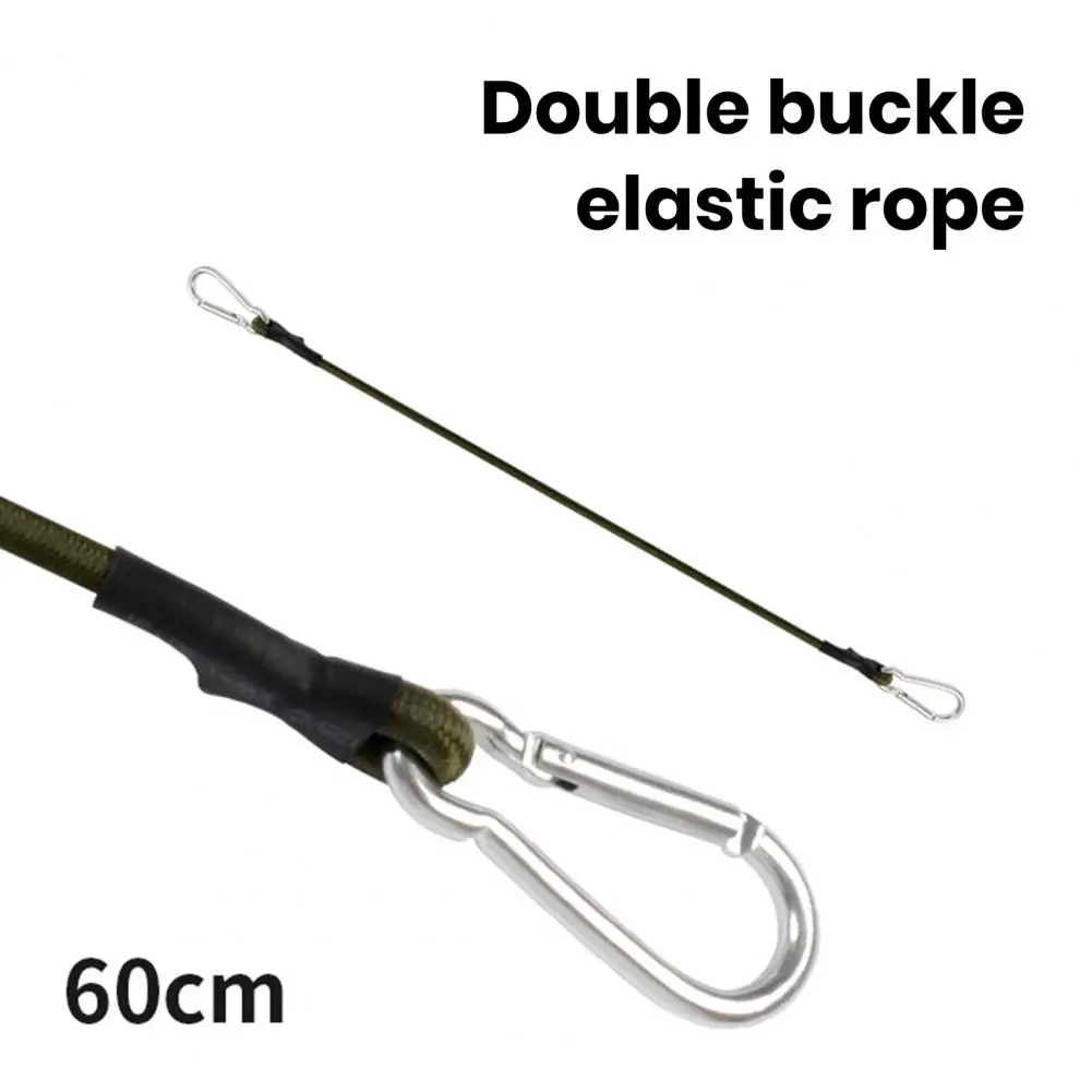 Outdoor Camping Rope with Hook Tensioner High Tensile Quick Installation Bungee Cord Hiking Elastic Tent Rope Accessories