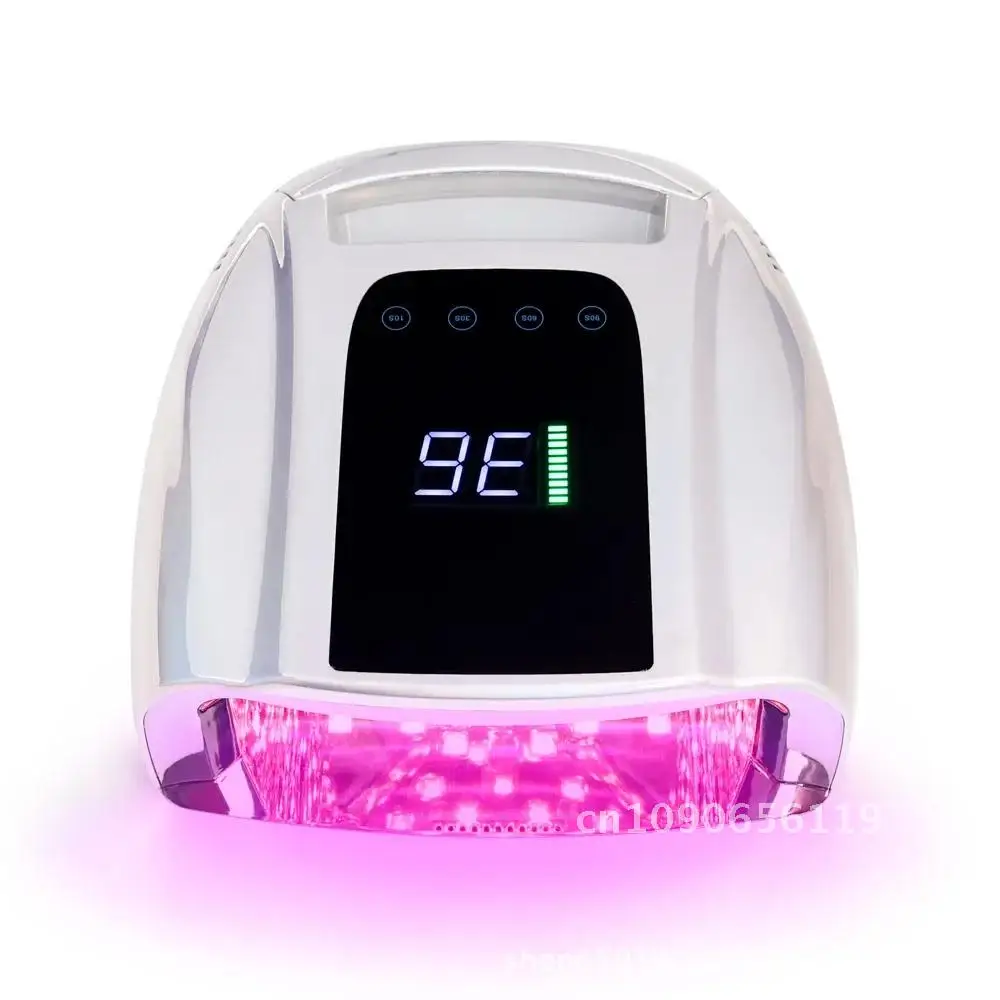 96W Rechargeable UV Nail Lamp Dryer Wireless Nail Dryer for Gel Polish Professional Nail Art Manicure Tools for Home