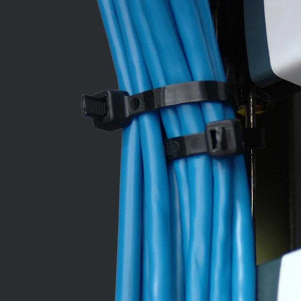 

6 Pcs Cable Tie Zip Ties Wire Straps Thick Small Zipper Push for Binding