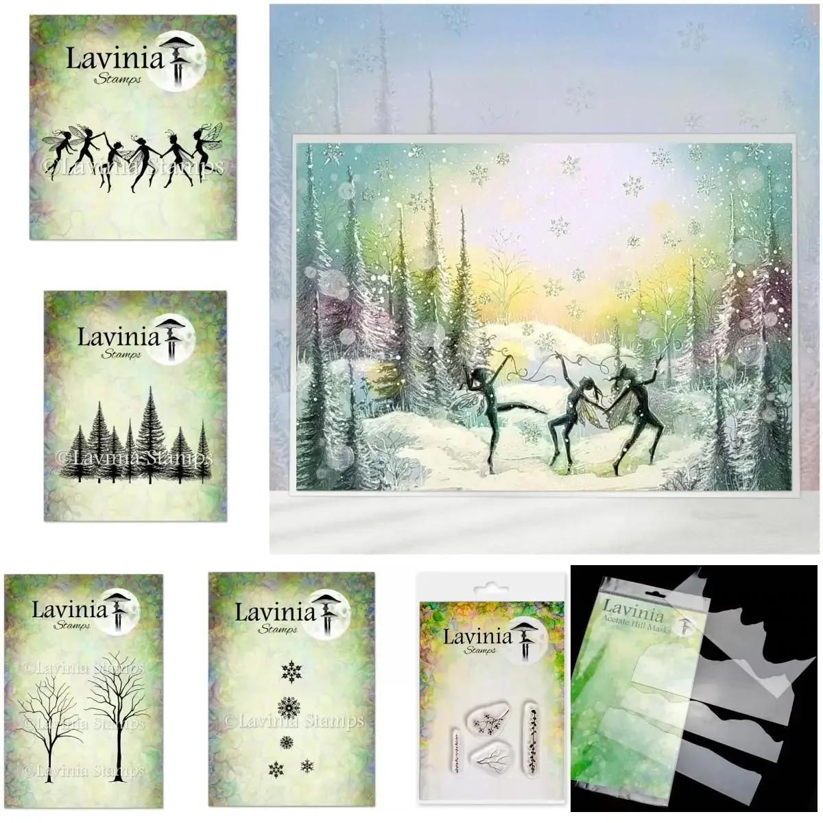 Elven Dance Clear Stamps Layering Stencils DIY Scrapbooking Photo Album Decorative Embossing Handmade Paper Cards Crafts